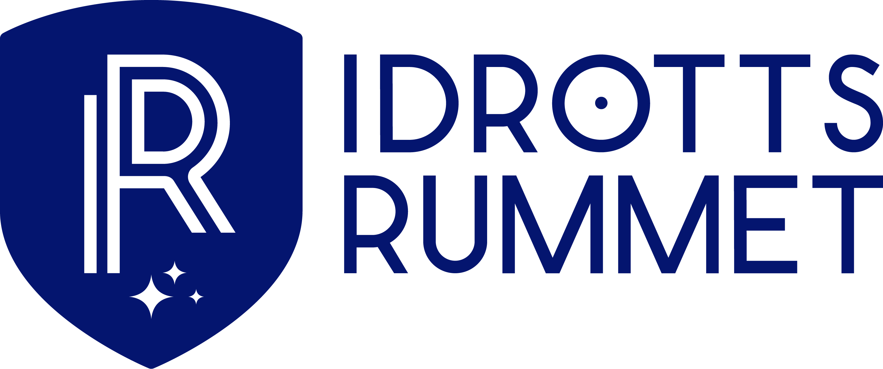 Idrottsrummet logo, blå
